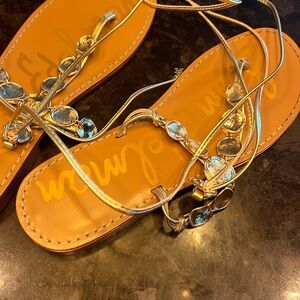 Sam Edelman size 9 Gold Strappy Sandals